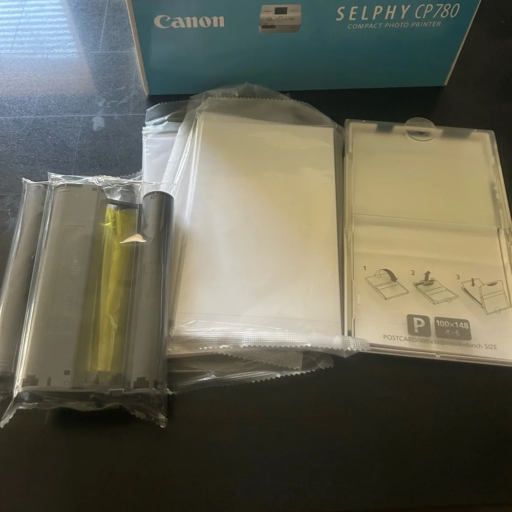Canon SELPHY CP780 Compact Photo Printer - Silver and White
